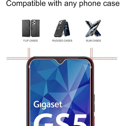 Schutzfolie kompatibel mit Gigaset GS5 Displayschutz 2 Stück