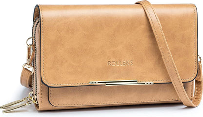 Handy Umhängetasche Damen PU Leder Crossbody Schultertasche