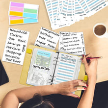 A6 Budgetplaner-Kit mit Geldumschlägen und Aufklebern
