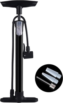 Standluftpumpe für Fahrrad Presta Schrader Ventile 160PSI Schwarz