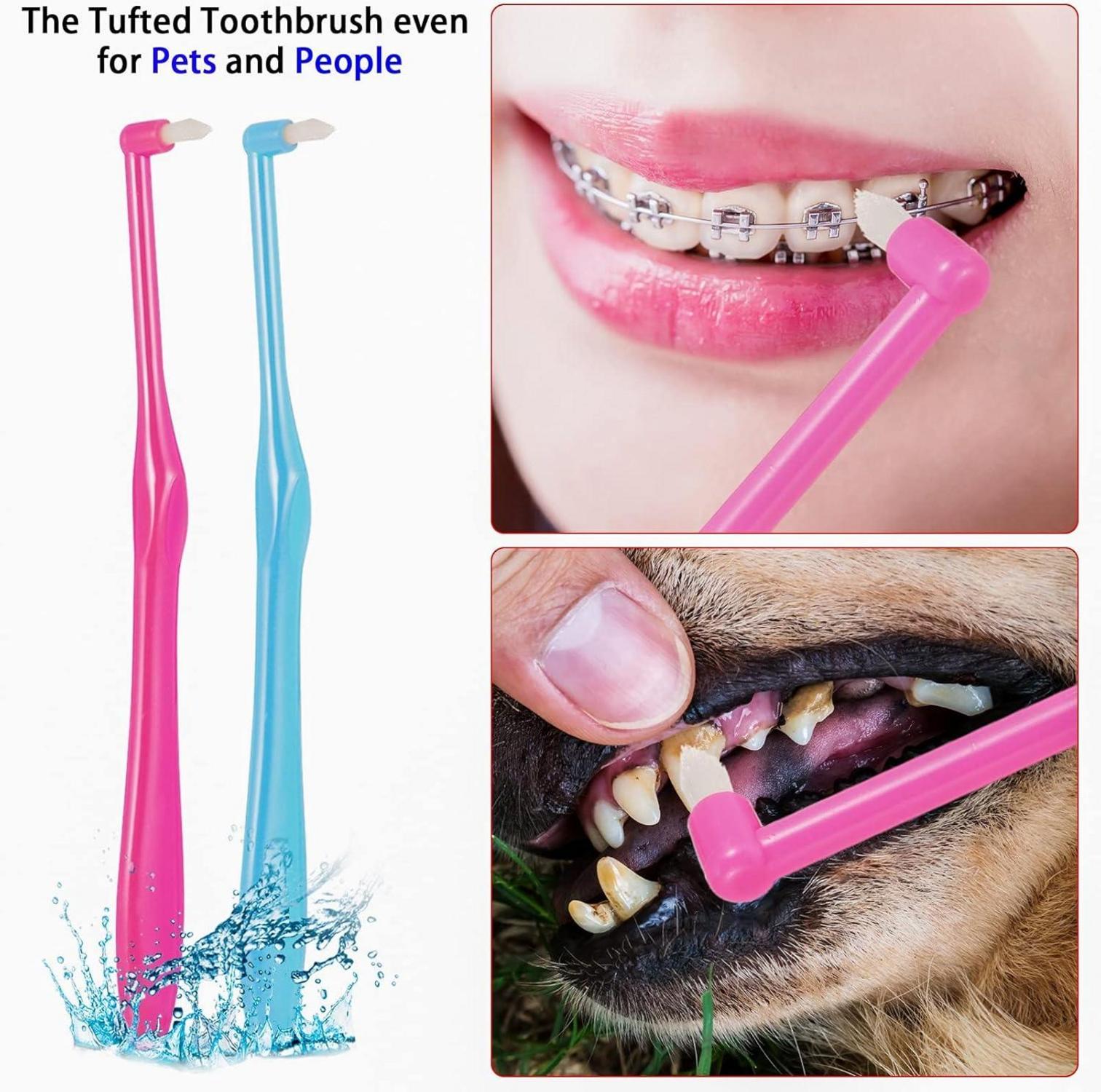 12x Tuft Einbüschelbürste Soft Zahnbürste Interdental Clean Petite Brush