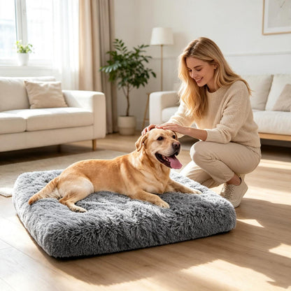 Orthopädisches Hundebett mit Memory Foam & rutschfester Unterseite 2XL Dunkelgrau
