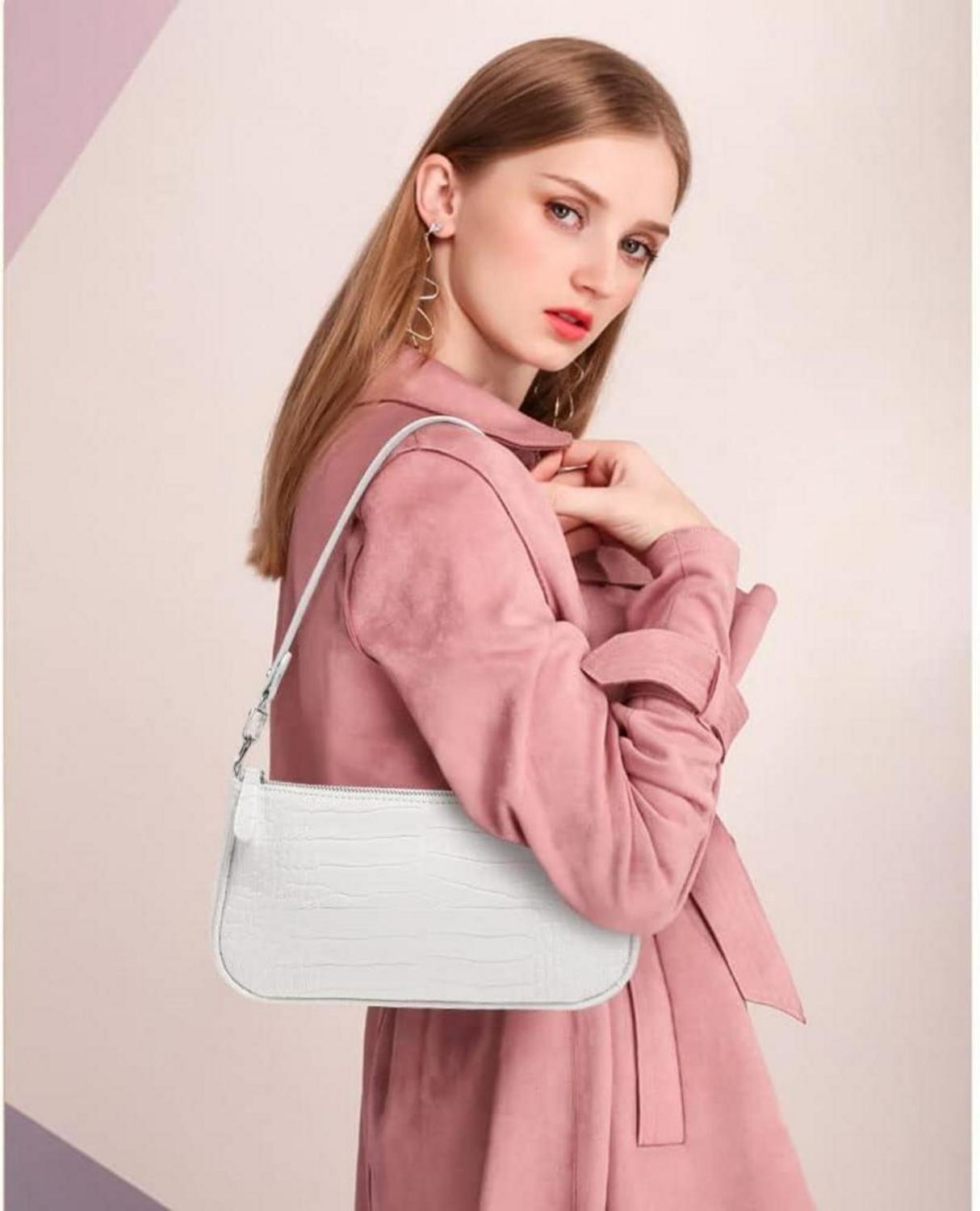 Umhängetasche Krokoprägung Retro Classic Damen Handtasche
