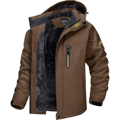 Herren Fleecejacke Winter Warm Gefüttert Winddicht Wasserdicht Jacke 3XL