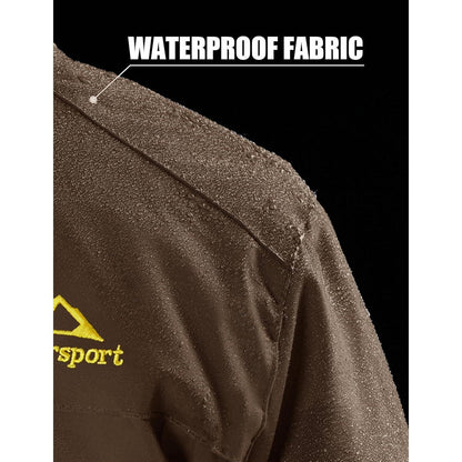Herren Winterjacke warm gefüttert abnehmbare Kapuze Wandern Camping