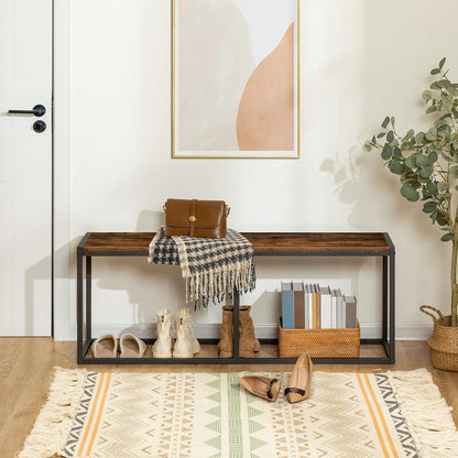HOOBRO Sitzbank Esszimmer Industrial Design Metallrahmen