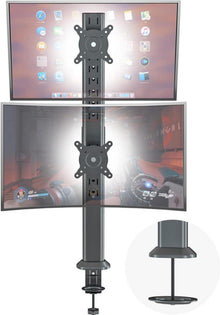 Monitorständer für Zwei 13- bis 34-Zoll Monitore mit Klemme