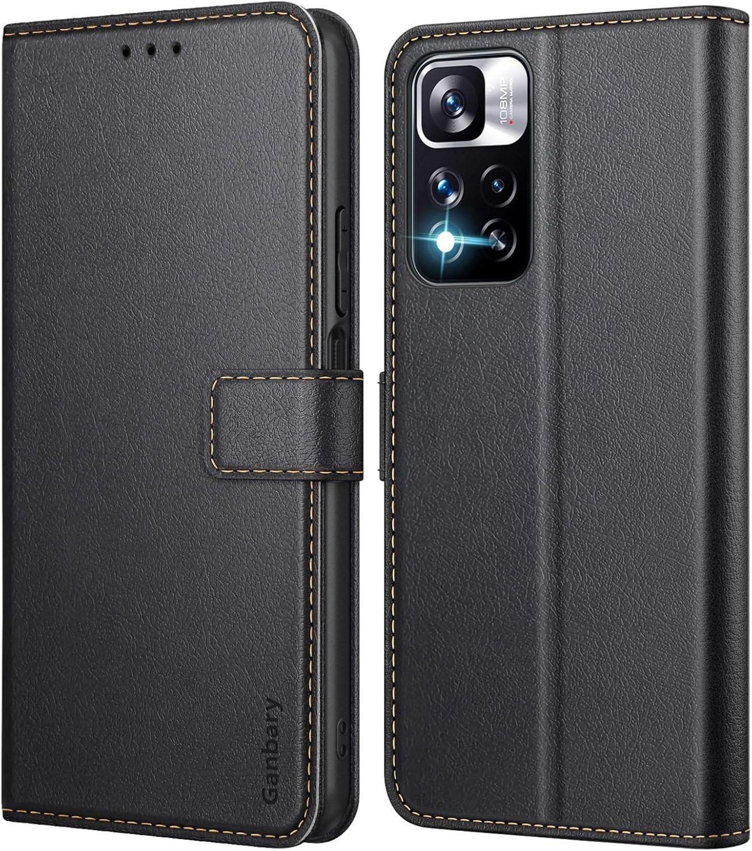 Xiaomi Redmi Note 11 Pro Plus+ 5G Handyhülle Premium Leder Schwarz