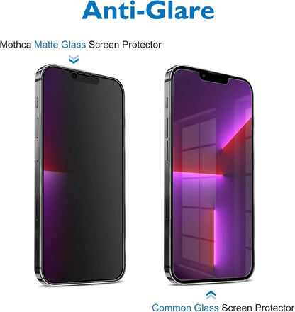Mothca Sichtschutzfolie Matte für iPhone 13/14 - 6,1 Zoll, Anti-Spy, Privacy, Matt
