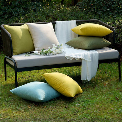 Wasserdichter Kissenbezug Outdoor Deko 30x50 cm 2er Set Gras-Grün
