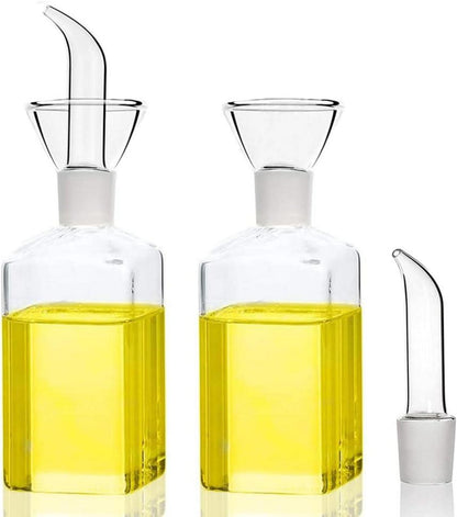 Ölflasche Glasflasche 250ml 2er-Pack Essig Spender Likör Schnaps