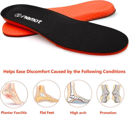 Memory Foam Einlegesohlen für Schuhe Sport Freizeit - Weich Bequem
