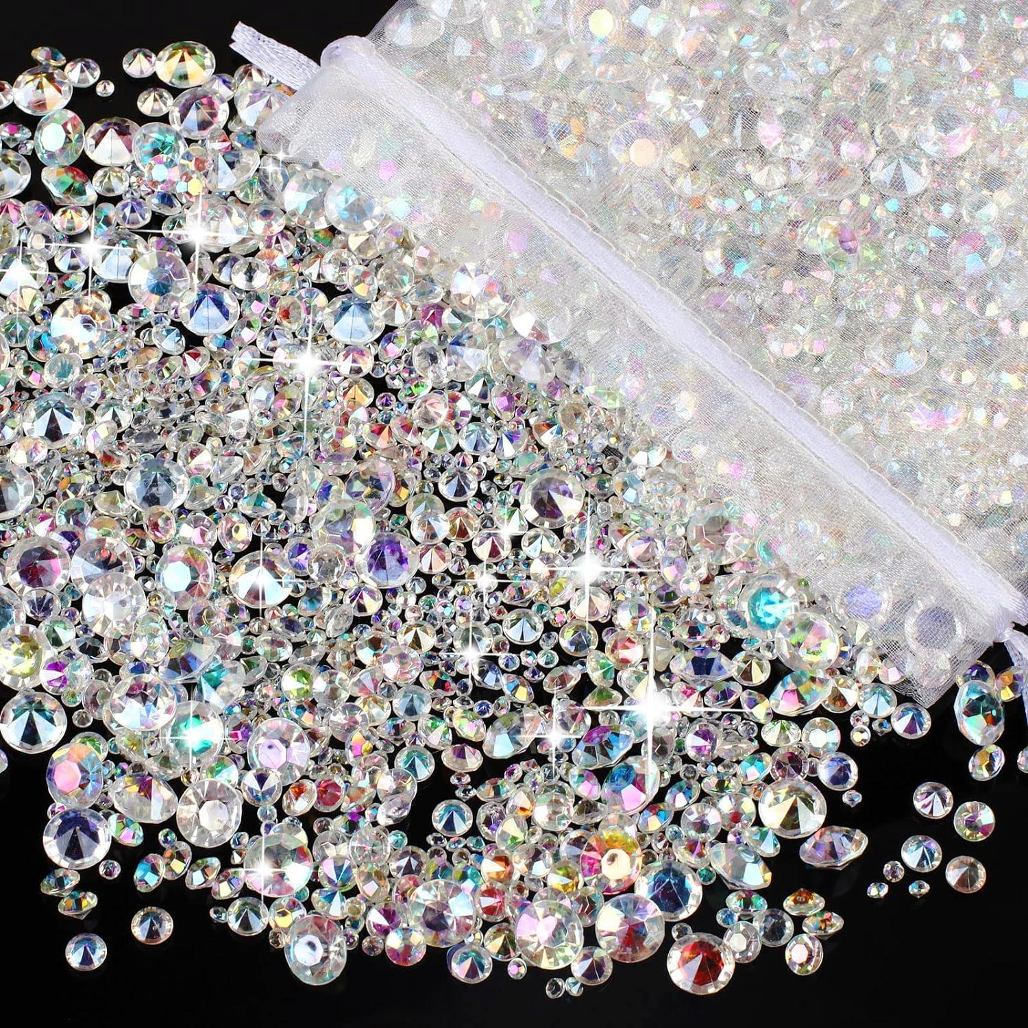 Transparente Acryl Diamanten 4000 Stück Hochzeit Deko 3mm 6mm 10mm