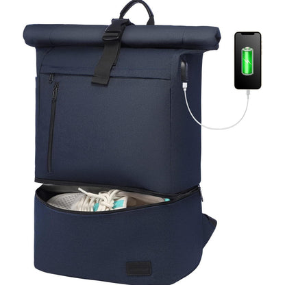 Rolltop Rucksack 17 Zoll Laptoprucksack Wasserdicht mit