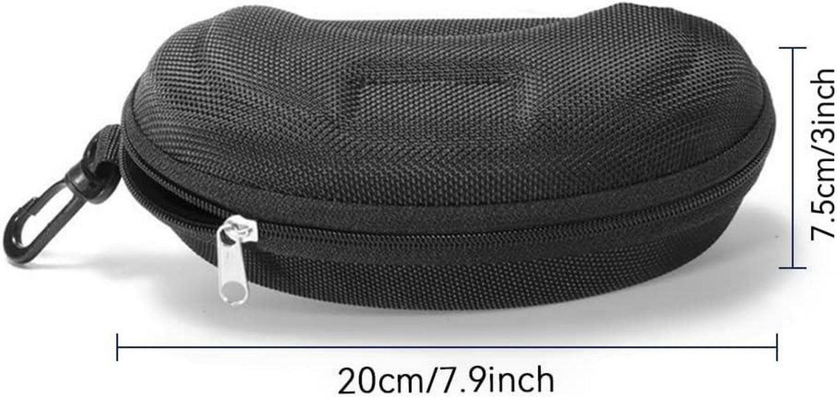 2er Pack Eva Brillenetui Schwarz für Brillen & Sonnenbrillen