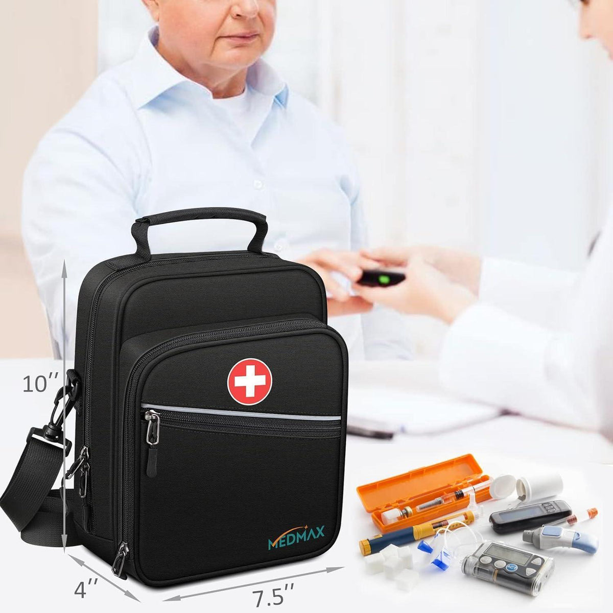 Medikamententasche mit Insulin-Kühler & Notfallkarte