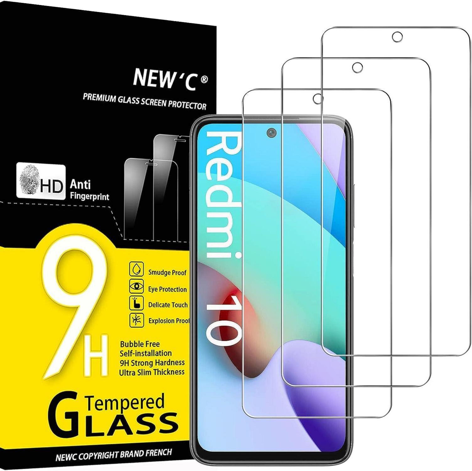 Panzer Schutz Glas 3 Stück für Xiaomi Redmi 10 9H Härte