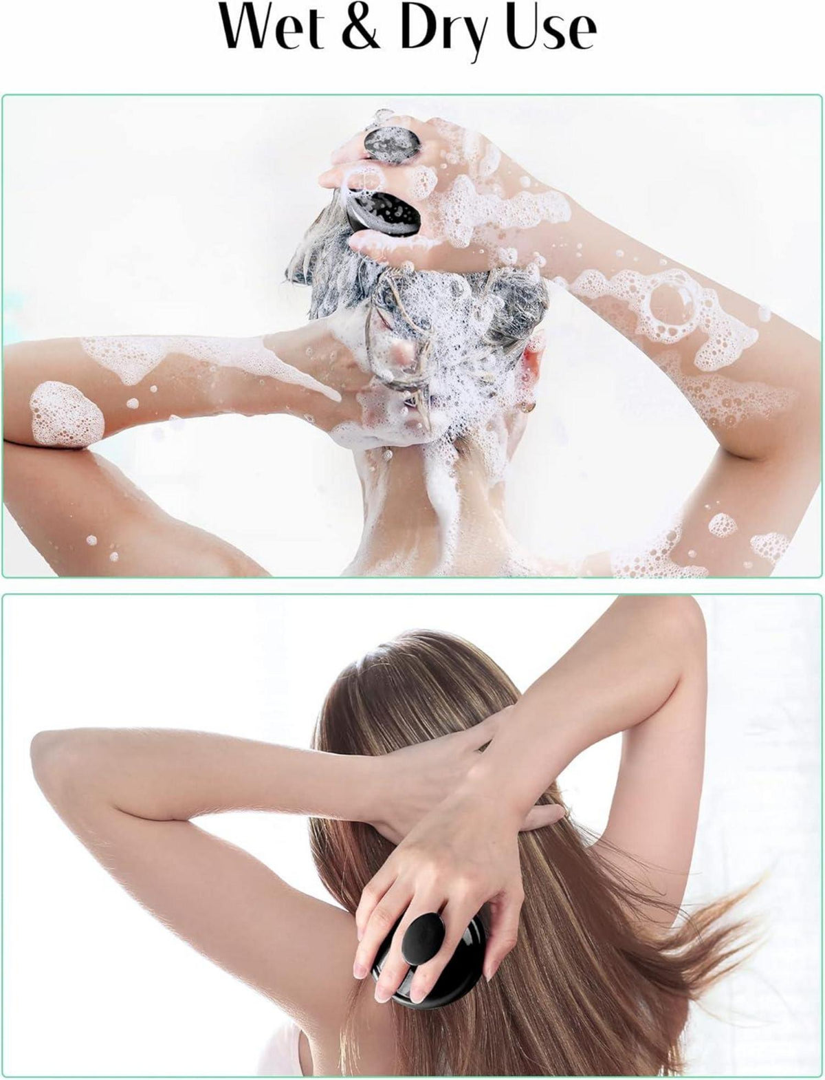 HEETA Kopfhaut Massagebürste für Nass & Trockenhaar Peeling