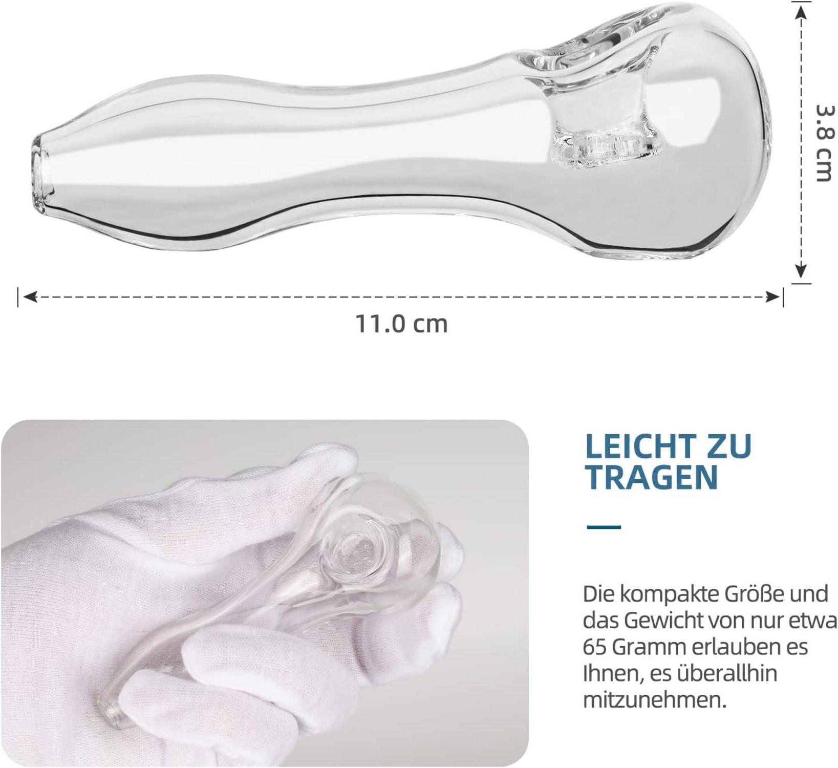 Glaspfeife handgemacht hitzebeständig geruchlos