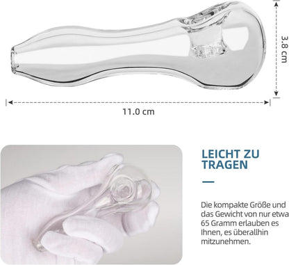 Glaspfeife handgemacht hitzebeständig geruchlos