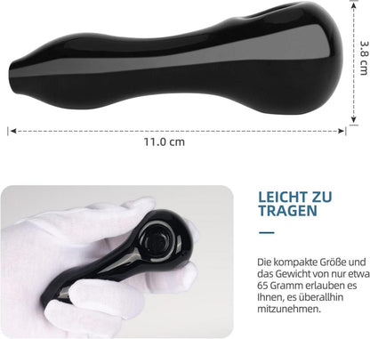 SUNNEKO Glaspfeife handgemachte hitzebeständige kleine