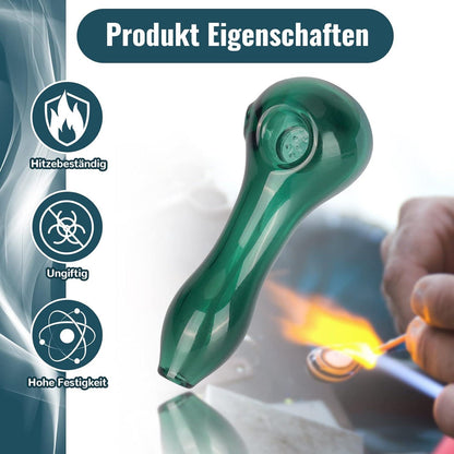 Glaspfeife handgemacht hitzebeständig klein schön Farbe Geschenk