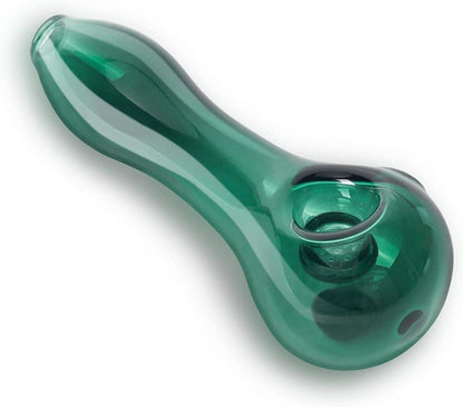 SUNNEKO Glaspfeife Glaspfeifenlöffel hitzebeständig geruchlos Geschenk Sammler 11cm Grün