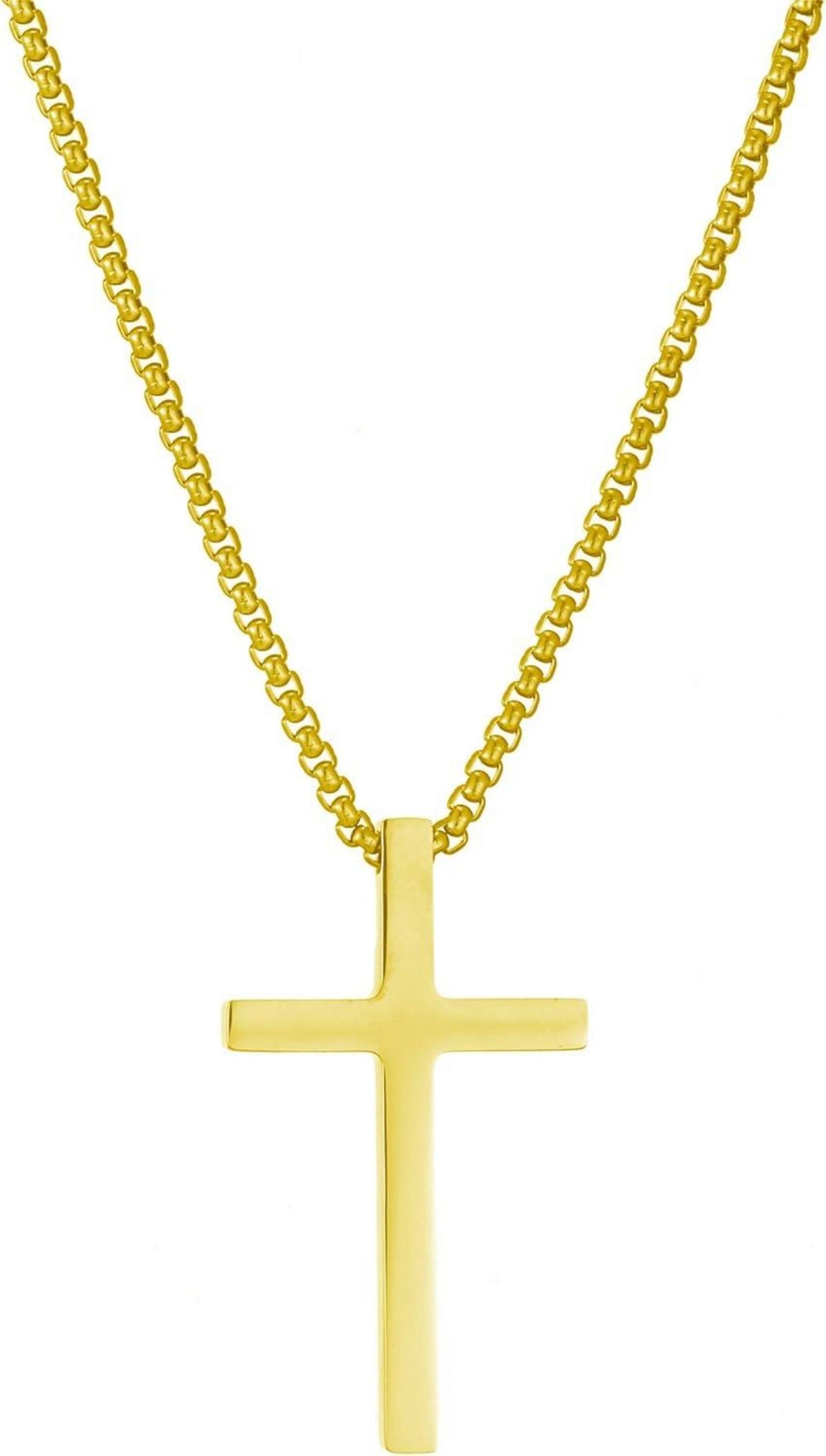 Kreuz Kette Anhänger Halskette Religiöser Schmuck Gold/Silber