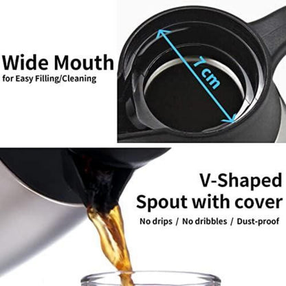 2.0L Thermoskanne Edelstahl Kaffeekanne Doppelwand Vakuum