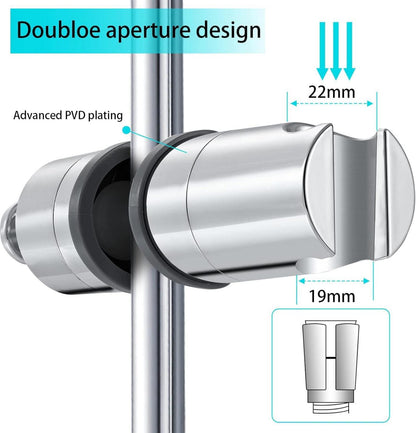 Verstellbare Universal Duschhalterung 360° für Slide Bar 20-25