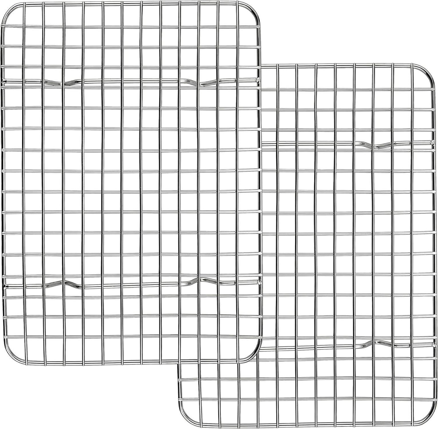 Edelstahl Kuchengitter Set Rechteckiges Abkühlgitter 29.8x22.8cm