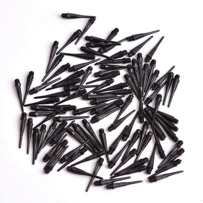 WIN.MAX 500 Stück Dartspitzen Schwarz 2BA Softdart Ersatzspitzen