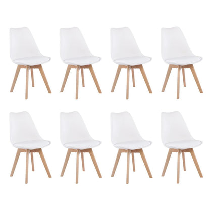 8 Esszimmerstühle Retro Design, Bugholzbeine Sitz in Lederoptik