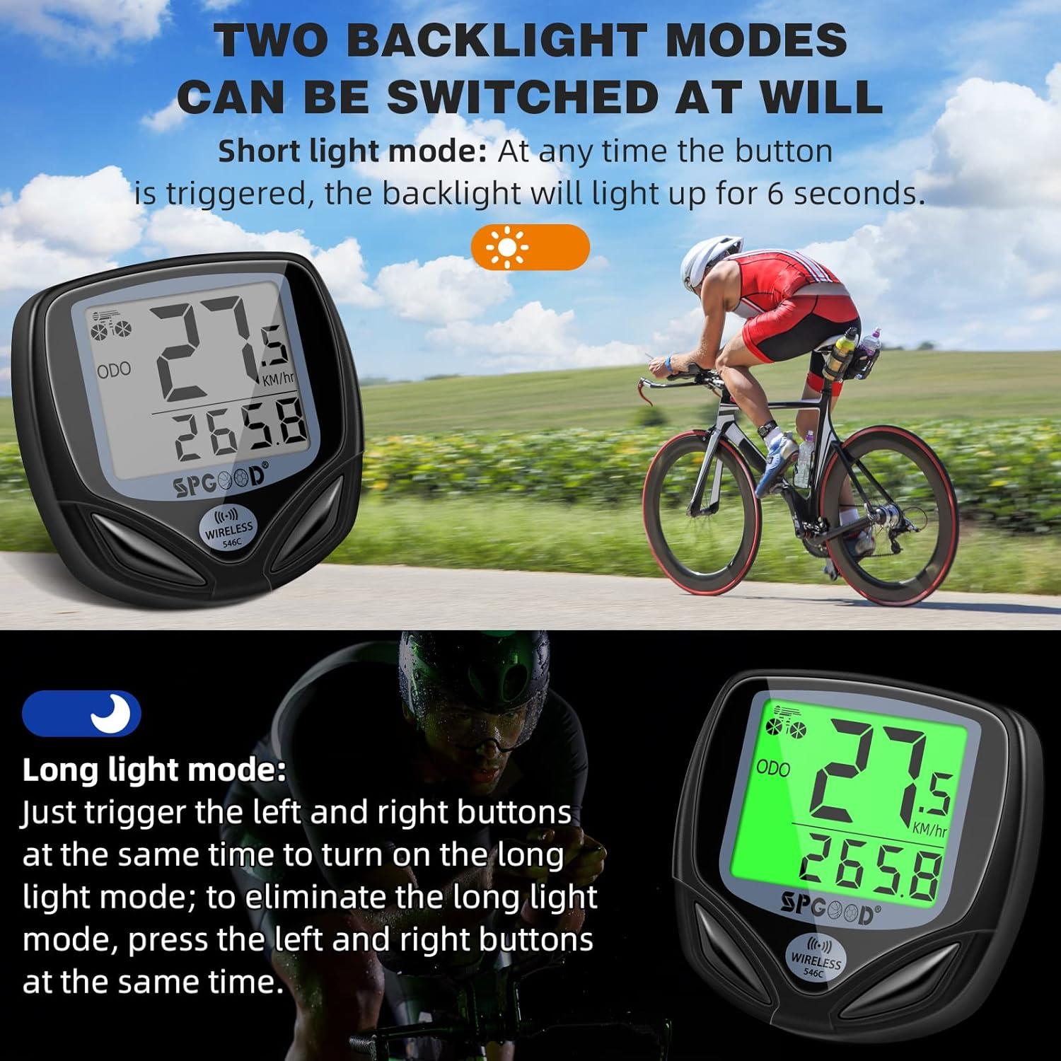Fahrradcomputer Kabellos 19 Funktionen IP54 wasserdichte