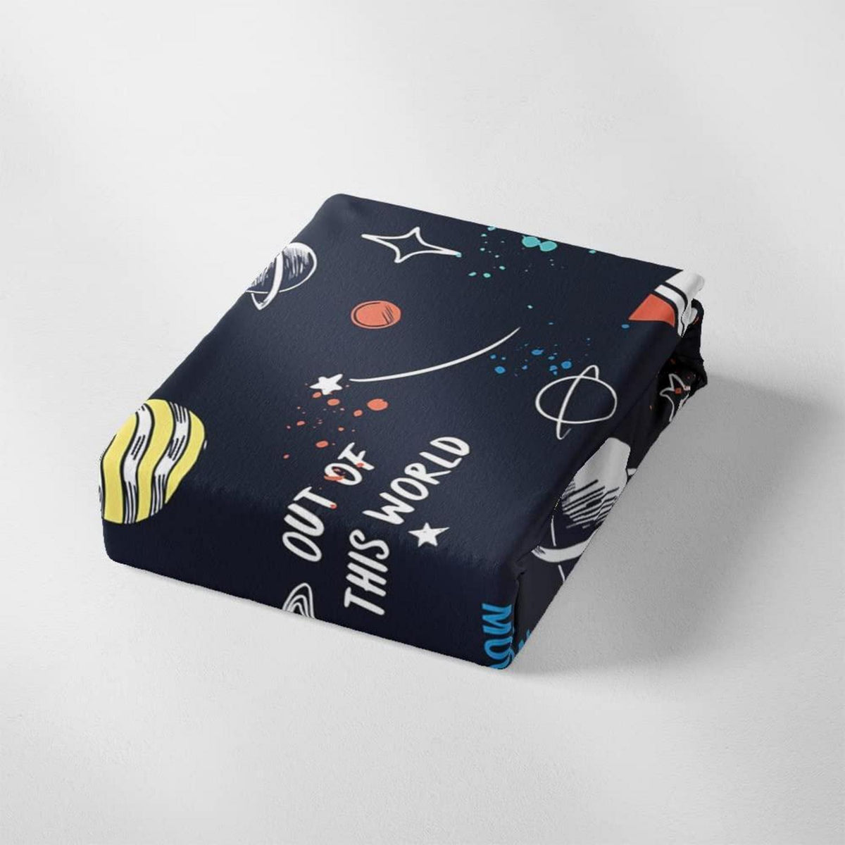 Kinder Bettwäsche Set Universum Planet Rakete 200x200