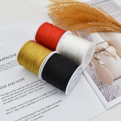 Weiße Nylonschnur 1mm - 91m für Schmuck & Makramee