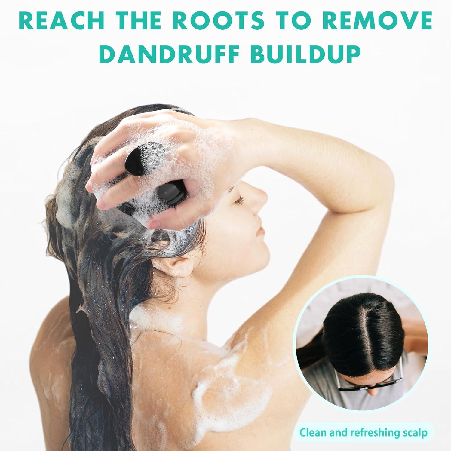 Silikon Shampoo Bürste für Kopfmassage und Haarwachstum