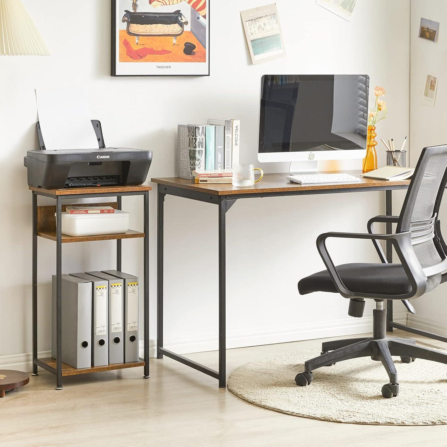 IBUYKE Beistelltisch Nachttisch 3 Ebenen Industrie-Design Sofa Couchtisch