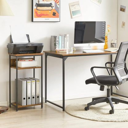 IBUYKE Beistelltisch Nachttisch 3 Ebenen Industrie-Design Sofa Couchtisch
