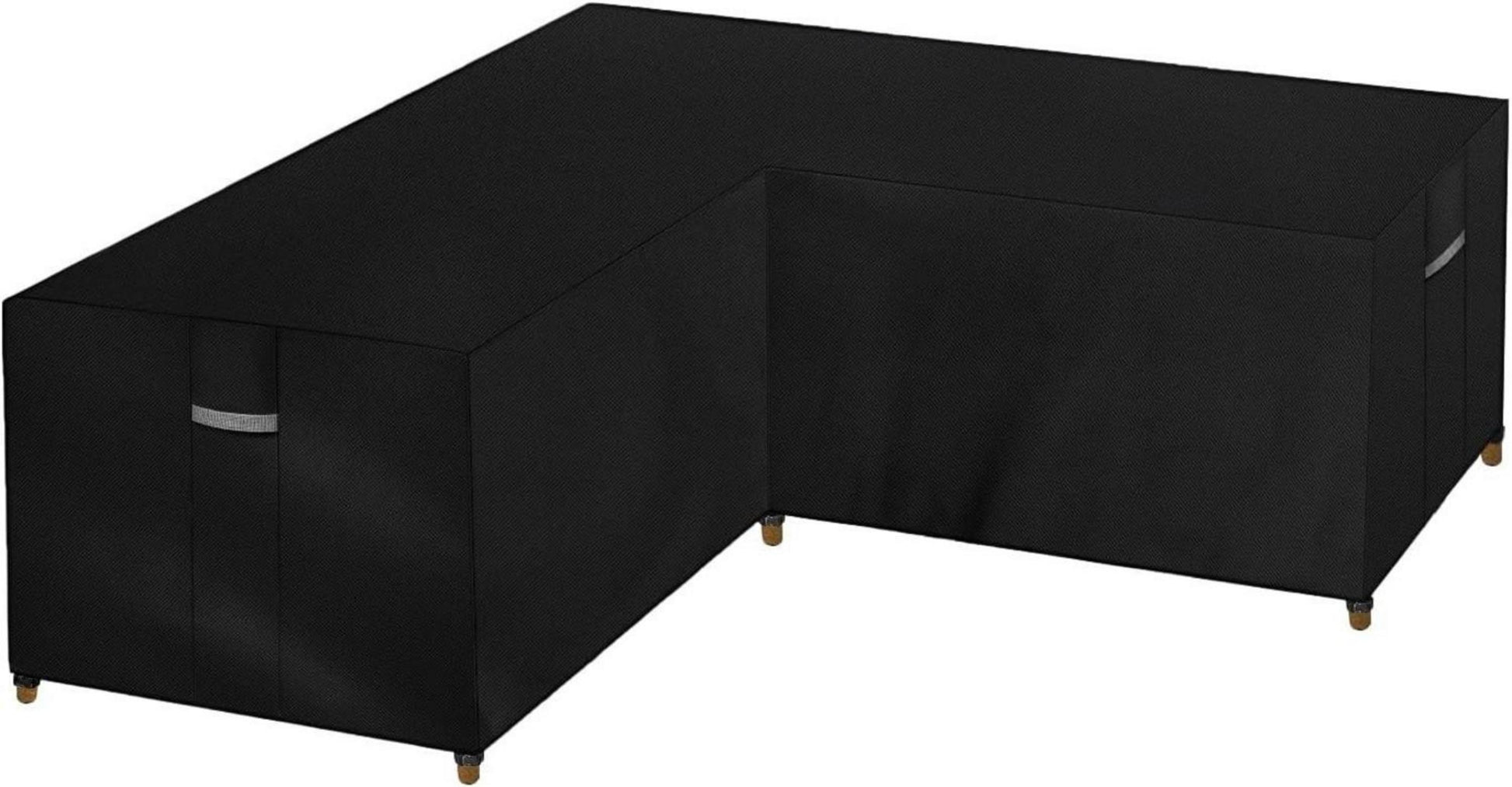 Dokon L-Form Gartenmöbel Abdeckung Winterfest 600D Oxford Ecke
