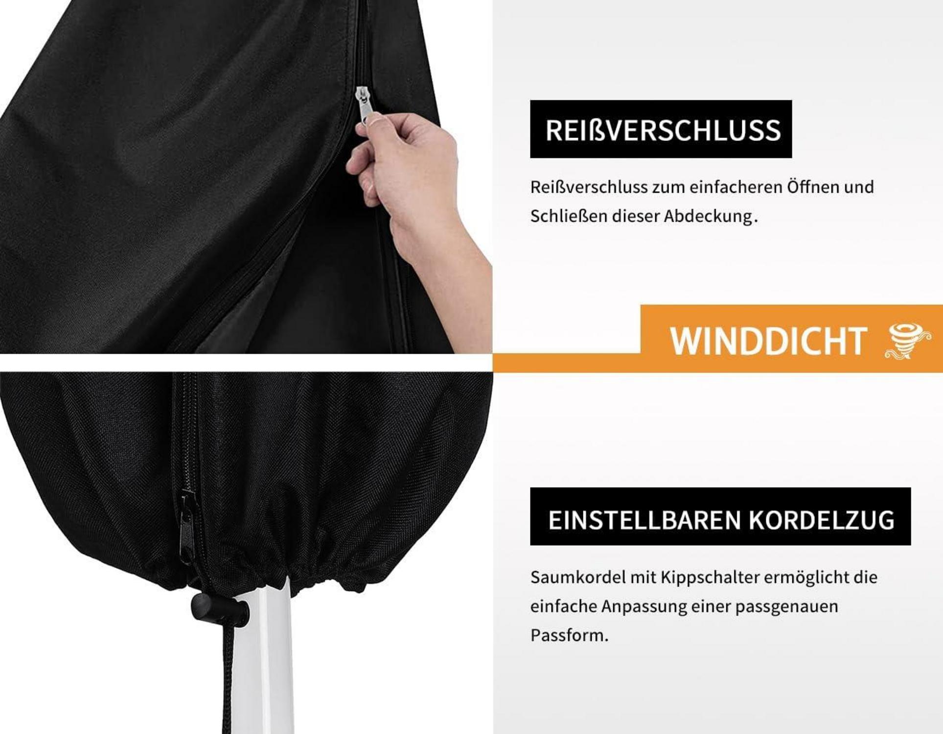 Ampelschirm Schutzhülle für Sonnenschirm bis 400cm Winterfest