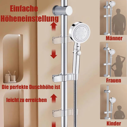Verstellbare Duschkopfhalterung ohne Bohren 45° Drehbar