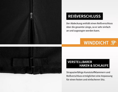 Hollywoodschaukel Abdeckung 4 Sitzer Wasserdicht Winterfest UV-Beständig 600D
