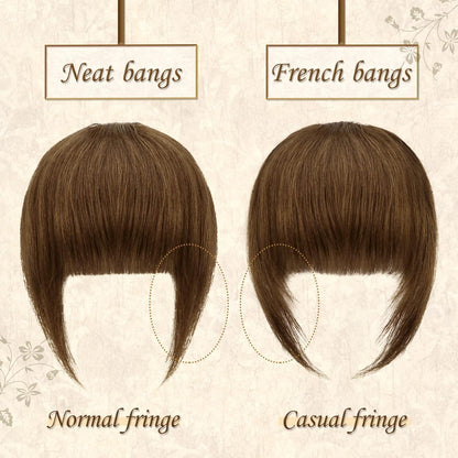 Remy Echthaar Pony Clip-In – Französisch, Wispy & Natürliche Farben