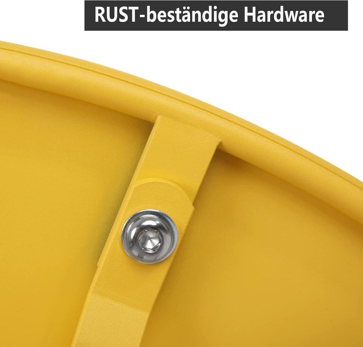 Beistelltisch Metall Garten Rund Sofatisch Gelb Ø 70 x 40H cm