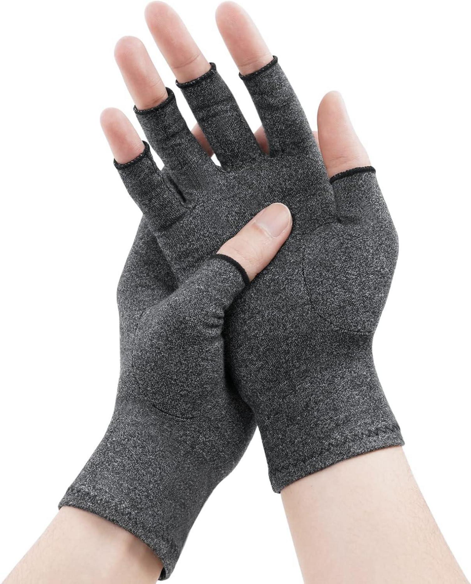 Arthritis Kompressionshandschuhe zur Schmerzlinderung, Grau S