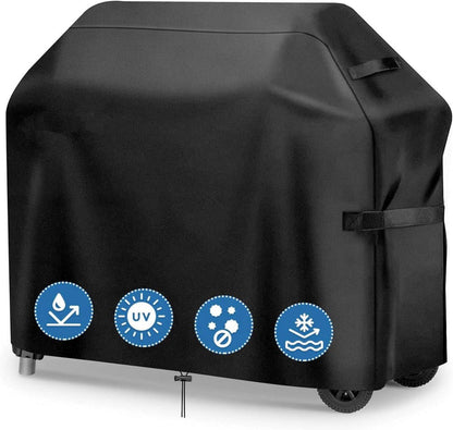 Grillabdeckung wasserdicht 147x61x122cm Gasgrill Schwarz
