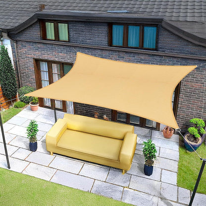 Wasserdichtes Sonnensegel 2,5x3,5m Sand mit 95% UV-Schutz