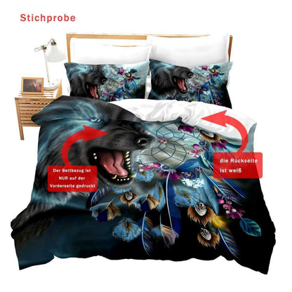 Kuhfell Bettwäsche Set 135x200cm – Bauernhaus Stil