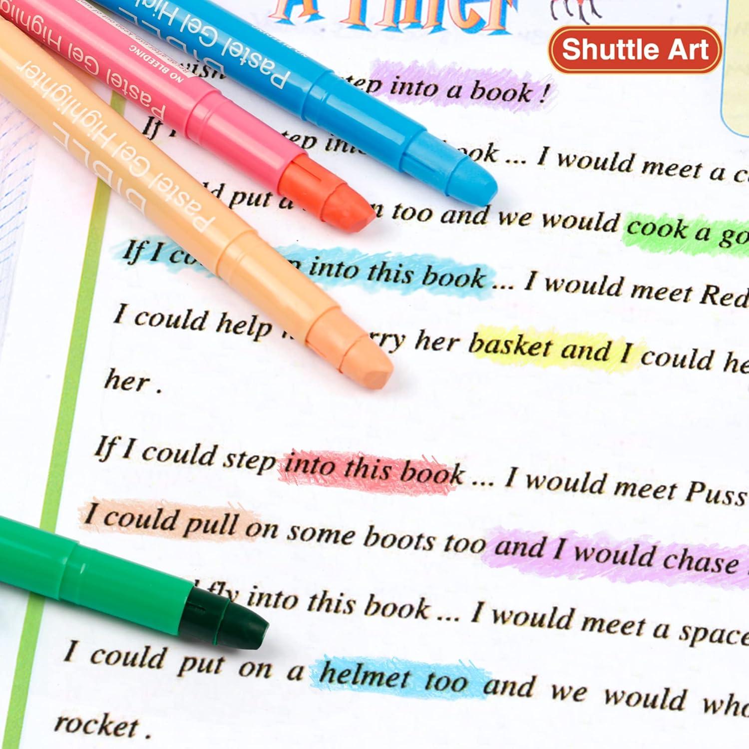 Shuttle Art 10 Gel Bibelmarker Set, feine Spitze, Pastell Farben